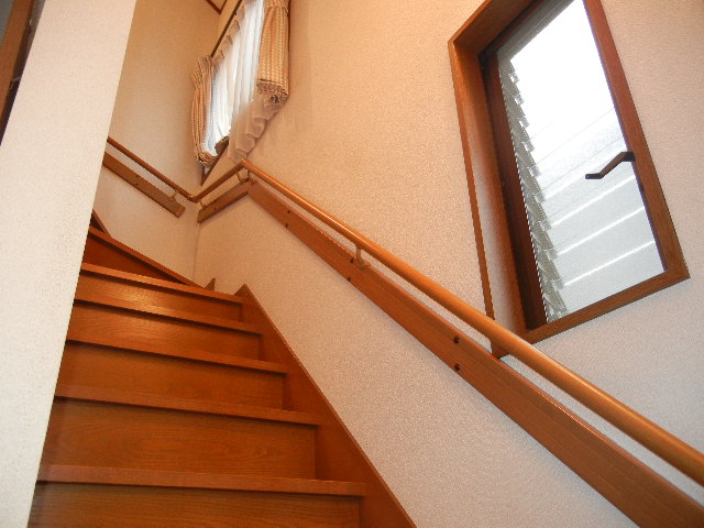 画像：階段の手すり